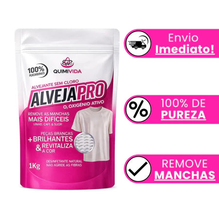 Percarbonato de Sódio 100% que Remove Manchas, Branqueia e Renova suas Roupas sem Cloro  - Entrega Grátis