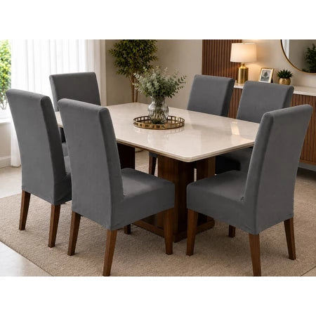 CadeiraFlex – Capa de Cadeira Malha Gel para Mesa de Jantar | Estica, Veste Sem Folga e Não Escorrega - Entrega Grátis