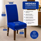 CadeiraFlex – Capa de Cadeira Malha Gel para Mesa de Jantar | Estica, Veste Sem Folga e Não Escorrega - Entrega Grátis