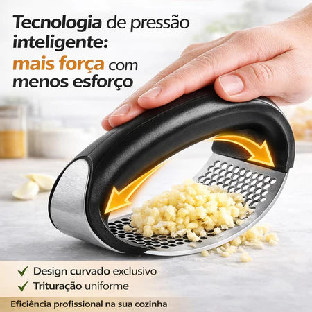 GarlicPress – Triture alho em segundos sem esforço e sem sujeira na cozinha
