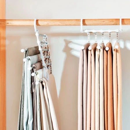 CabideFlex - Cabide Retrátil Organizador 5 em 1 Dobrável em Aço Inox - Entrega Grátis comprar cabide 1 original Vovó Lúcia