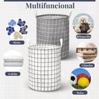 Cesto Organizador de Roupa Dobrável em Tecido Resistente Ideal para Casa Quarto e Lavanderia comprar Cesto Organizador de Roupa Dobrável em Tecido Resistente Ideal para Casa Quarto e Lavanderia original Vovó Lúcia
