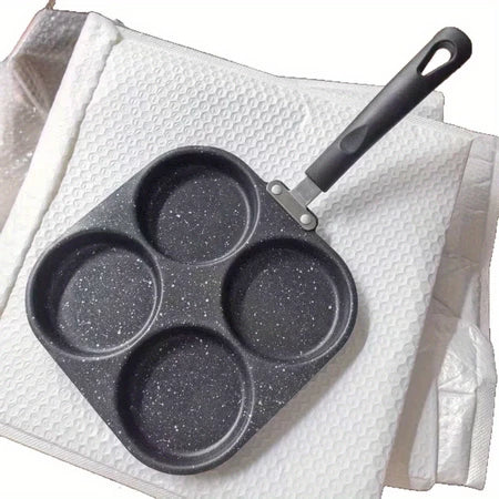 OmeLux – Frigideira Coreana 4 Ovos Revestimento de Pedra Antiaderente - Entrega Grátis