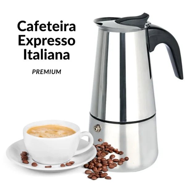 CremaLux – Cafeteira Italiana Premium em Aço Inox comprar original Vovó Lúcia