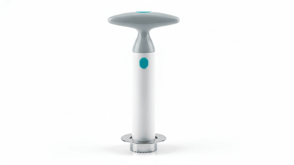 Descascador de Abacaxi Espiral Corte Perfeito em Segundos Sem Bagunça! comprar DESCASCADOR03 original Vovó Lúcia