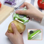 Descascador de Frutas e Legumes Cozinha Spin 360° Ralador Queijo 3 Lâminas comprar Descascador de Frutas e Legumes Cozinha Spin 360° Ralador Queijo 3 Lâminas original Vovó Lúcia