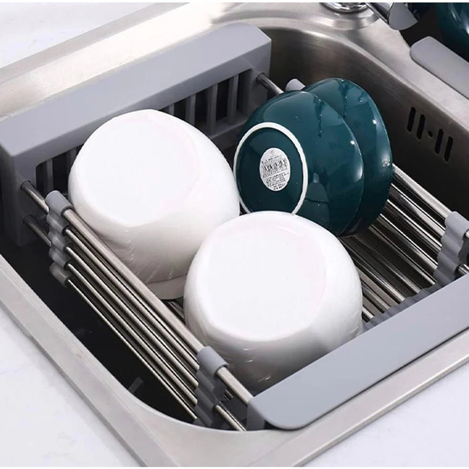 DrainFlex – Escorredor de Pia Ajustável em Inox para Cozinha comprar DrainFlex – Escorredor de Pia Ajustável em Inox para Cozinha original Vovó Lúcia