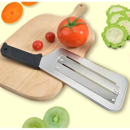 DualCut – Cortador Fatiador Duplo de Vegetais e Legumes, Prático e Sem Esforço comprar DualCut – Cortador Fatiador Duplo de Vegetais e Legumes, Prático e Sem Esforço original Vovó Lúcia