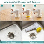 Escova Elétrica de Limpeza Sem Fio Limpador Multiuso Prático Com Mais Duas Cabeças de Escova comprar Escova Elétrica de Limpeza Sem Fio Limpador Multiuso Prático Com Mais Duas Cabeças de Escova original Vovó Lúcia