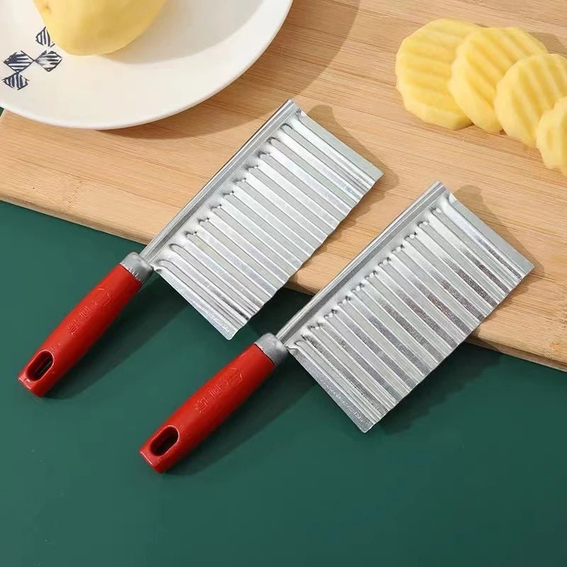 Faca Corte Batata Ondulada Legumes Cozinha Aço Inox Chips 20,5 x 6,5 x 2cm comprar Faca Corte Batata Ondulada Legumes Cozinha Aço Inox Chips 20,5 x 6,5 x 2cm original Vovó Lúcia