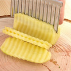 Faca Corte Batata Ondulada Legumes Cozinha Aço Inox Chips 20,5 x 6,5 x 2cm comprar Faca Corte Batata Ondulada Legumes Cozinha Aço Inox Chips 20,5 x 6,5 x 2cm original Vovó Lúcia