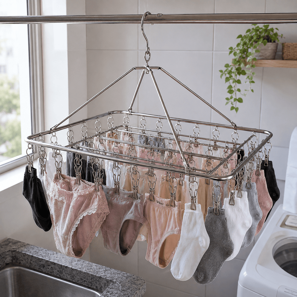 FixClip – Prendedor de Roupa em Aço Inox que Não Enferruja nem Solta a Roupa no Vento - Entrega Grátis - Vovó Lúcia