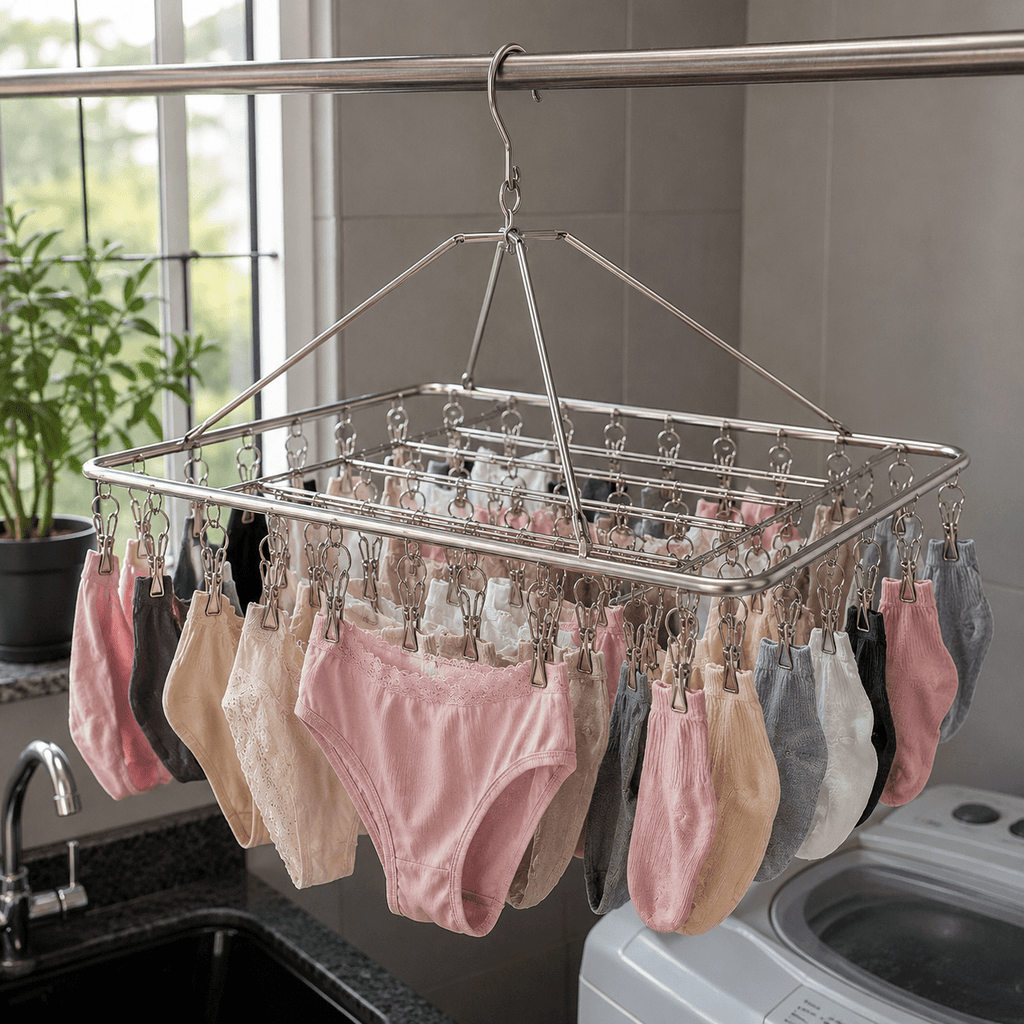 FixClip – Prendedor de Roupa em Aço Inox que Não Enferruja nem Solta a Roupa no Vento - Entrega Grátis - Vovó Lúcia