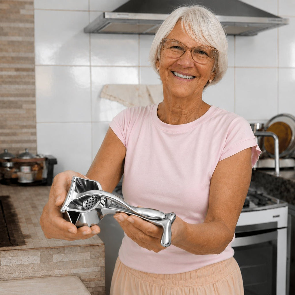 FreshPress – Extraia mais suco das frutas em segundos sem esforço e sem sujeira - Entrega Grátis comprar FreshPress – Extraia mais suco das frutas em segundos sem esforço e sem sujeira original Vovó Lúcia