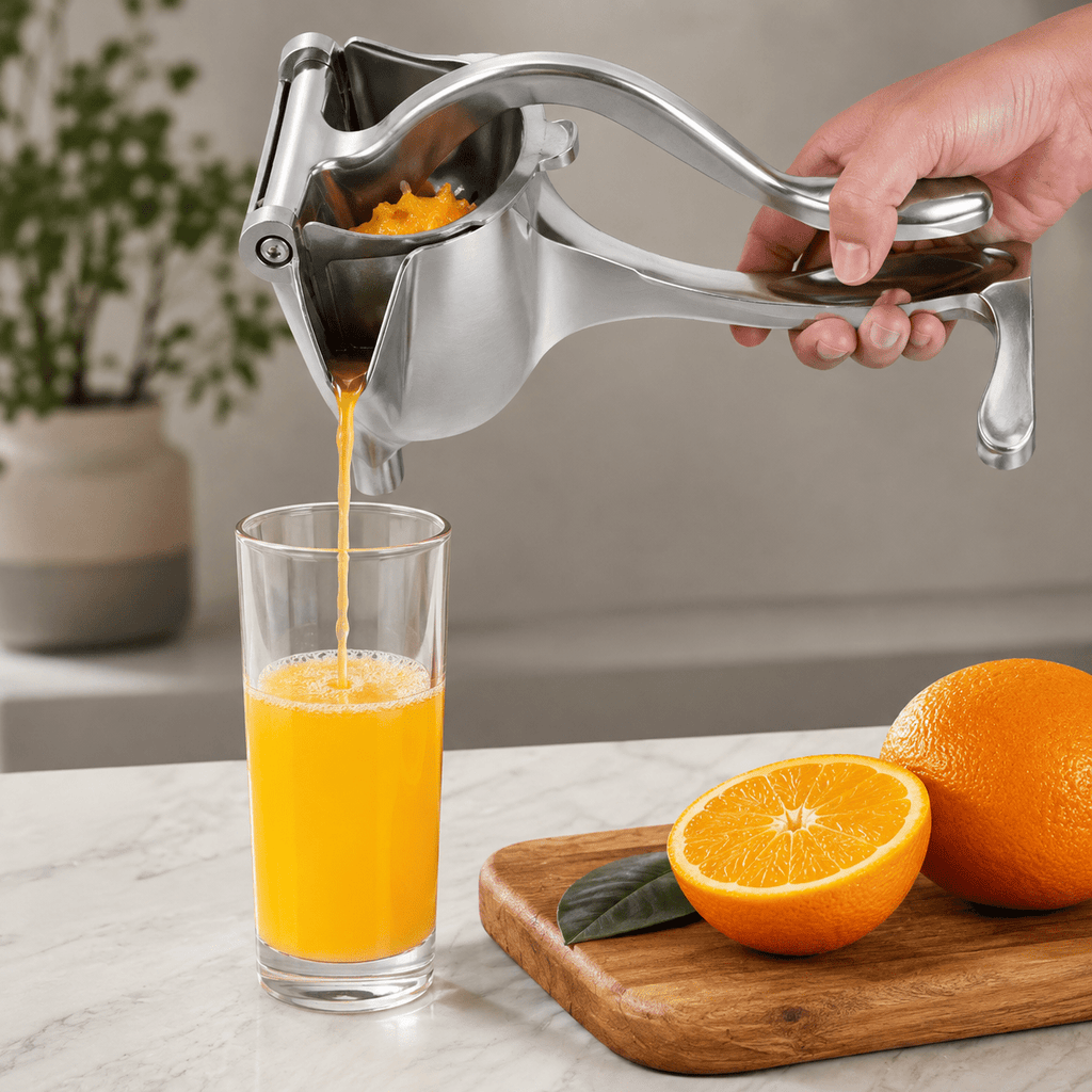 FreshPress – Extraia mais suco das frutas em segundos sem esforço e sem sujeira - Entrega Grátis - Vovó Lúcia