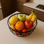 Fruteira de Mesa 2 Andares em Ferro e Bambu Organizadora Multiuso Preta comprar Fruteira de Mesa 2 Andares em Ferro e Bambu Organizadora Multiuso Preta original Vovó Lúcia