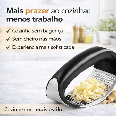 GarlicPress – Triture alho em segundos sem esforço e sem sujeira na cozinha comprar GarlicPress – Triture alho em segundos sem esforço e sem sujeira na cozinha original Vovó Lúcia