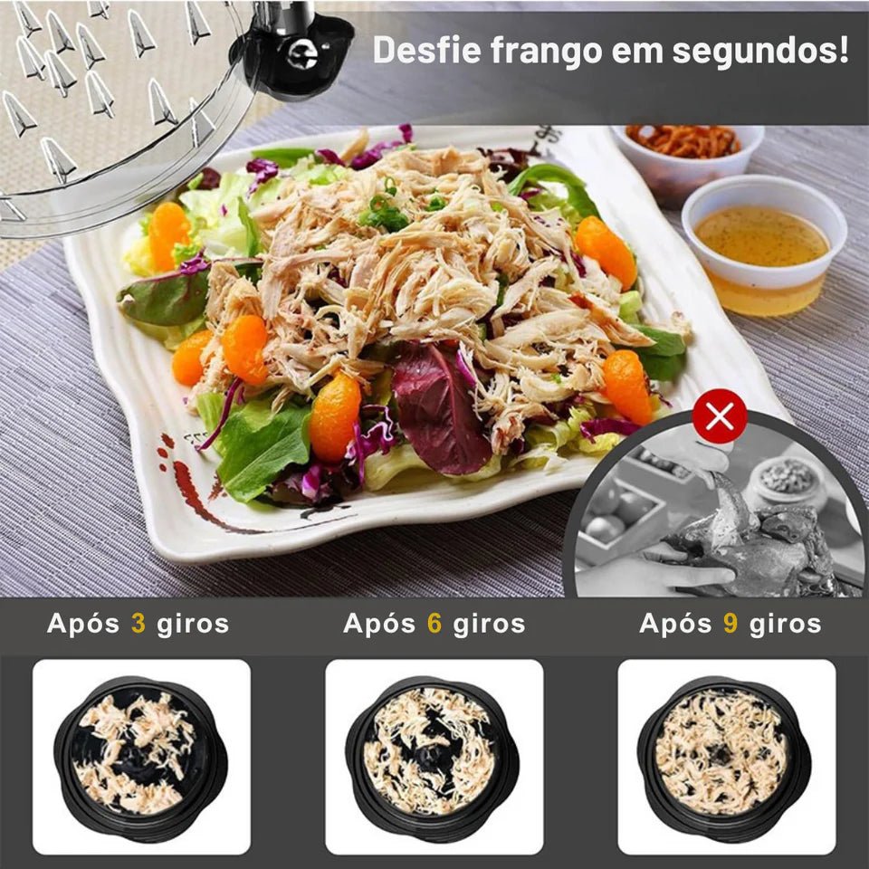 Girofya – Desfie frango e carnes em segundos com sistema giratório rápido e sem esforço comprar Girofya – Desfie frango e carnes em segundos com sistema giratório rápido e sem esforço original Vovó Lúcia