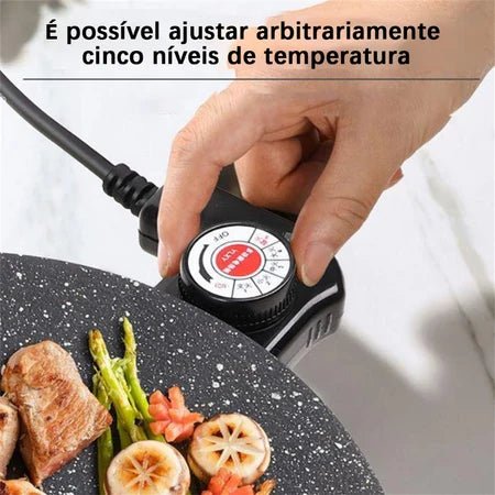 GrillMax - Grill Elétrico Antiaderente de Pedra Vulcânica Maifan Stone comprar GrillMax - Grill Elétrico Antiaderente de Pedra Vulcânica Maifan Stone original Vovó Lúcia