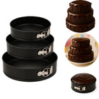 Kit 3 Formas Redondas Antiaderentes com Fundo Removível — Bolo, Torta e Cheesecake comprar Forma de Bolo original Vovó Lúcia