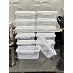 Kit Conjunto 10 Marmitas 800ml com travas Herméticas Transparente comprar Marmitas 01 original Vovó Lúcia