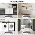 Kit Tapete de Banheiro Absorvente 1 ou 2 Peças Conforto, Segurança e Secagem Rápida comprar Kit Tapete de Banheiro Absorvente 1 ou 2 Peças Conforto, Segurança e Secagem Rápida original Vovó Lúcia