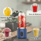 Mini Liquidificador Elétrico 6 Lâminas Chega de Suco Fraco e Difícil de Fazer! Misture Tudo em Segundos Onde Estiver comprar MINILIQUIDIFICADOR original Vovó Lúcia