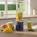 Mini Liquidificador Elétrico 6 Lâminas Chega de Suco Fraco e Difícil de Fazer! Misture Tudo em Segundos Onde Estiver comprar MINILIQUIDIFICADOR original Vovó Lúcia