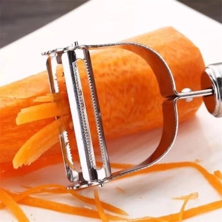 PeelPro – Descasque frutas e legumes em segundos com dupla lâmina ultra afiada em inox comprar PeelPro – Descasque frutas e legumes em segundos com dupla lâmina ultra afiada em inox original Vovó Lúcia
