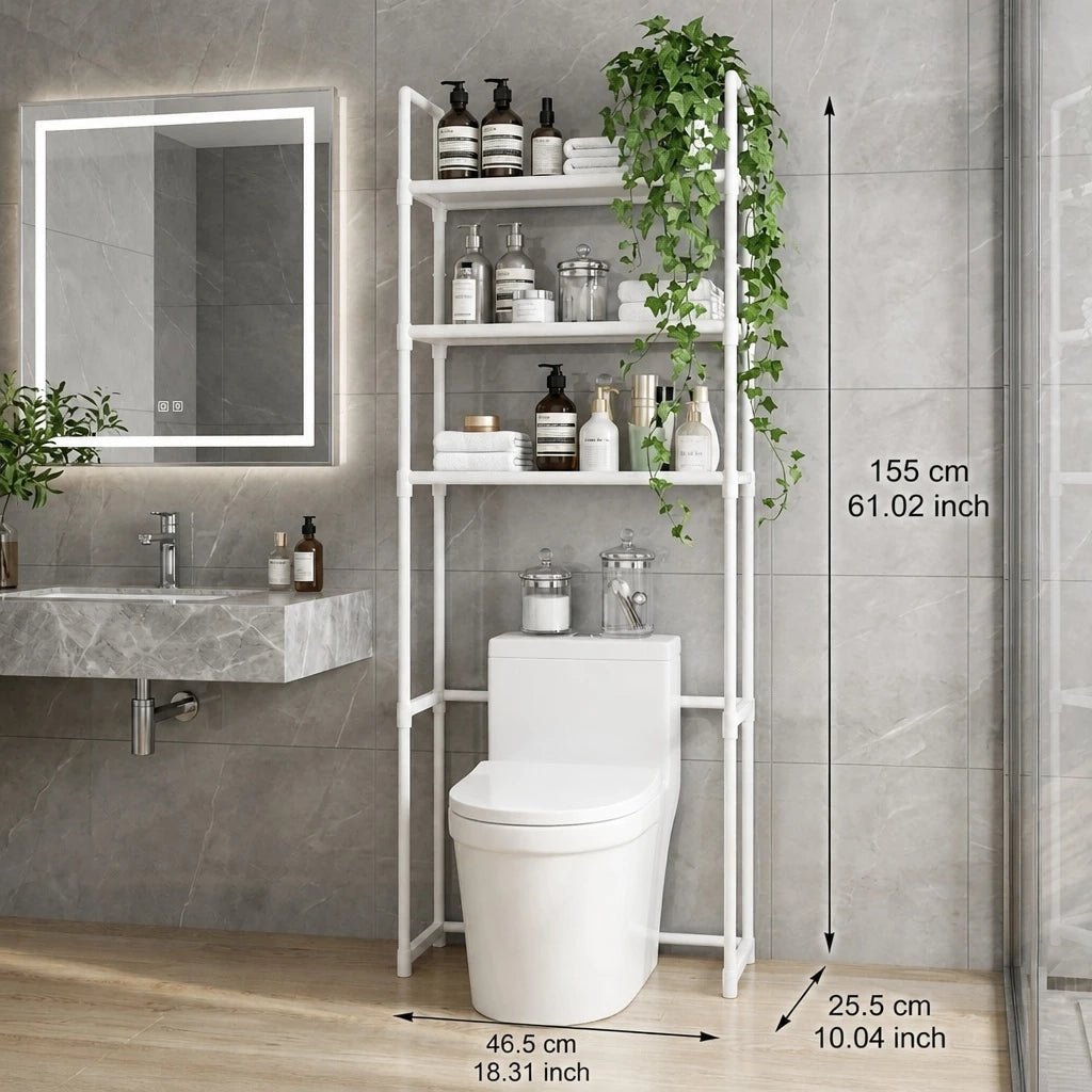 PratClean - Prateleira Organizadora Multifuncional Com 3 Andares Para Banheiro comprar PratClean - Prateleira Organizadora Multifuncional Com 3 Andares Para Banheiro original Vovó Lúcia