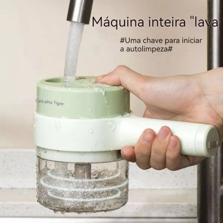 Processador Elétrico Portátil Triturador e Moedor de Alho, Frutas e Legumes comprar PowerMini Processador de Temperos original Vovó Lúcia