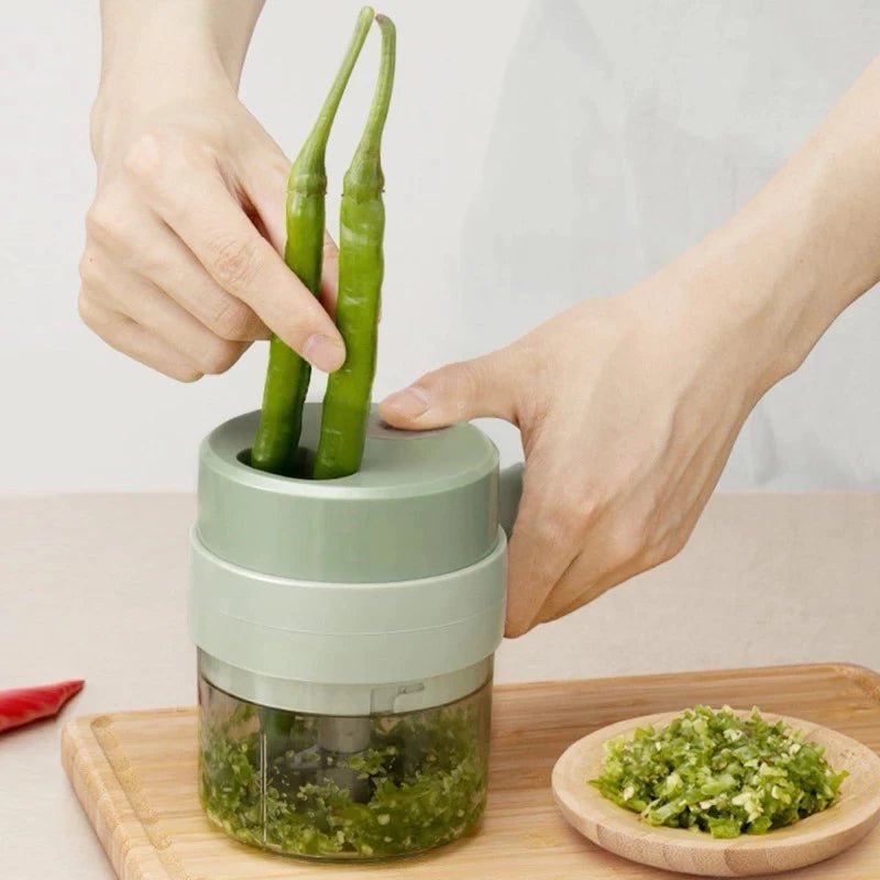 Processador Elétrico Portátil Triturador e Moedor de Alho, Frutas e Legumes comprar PowerMini Processador de Temperos original Vovó Lúcia