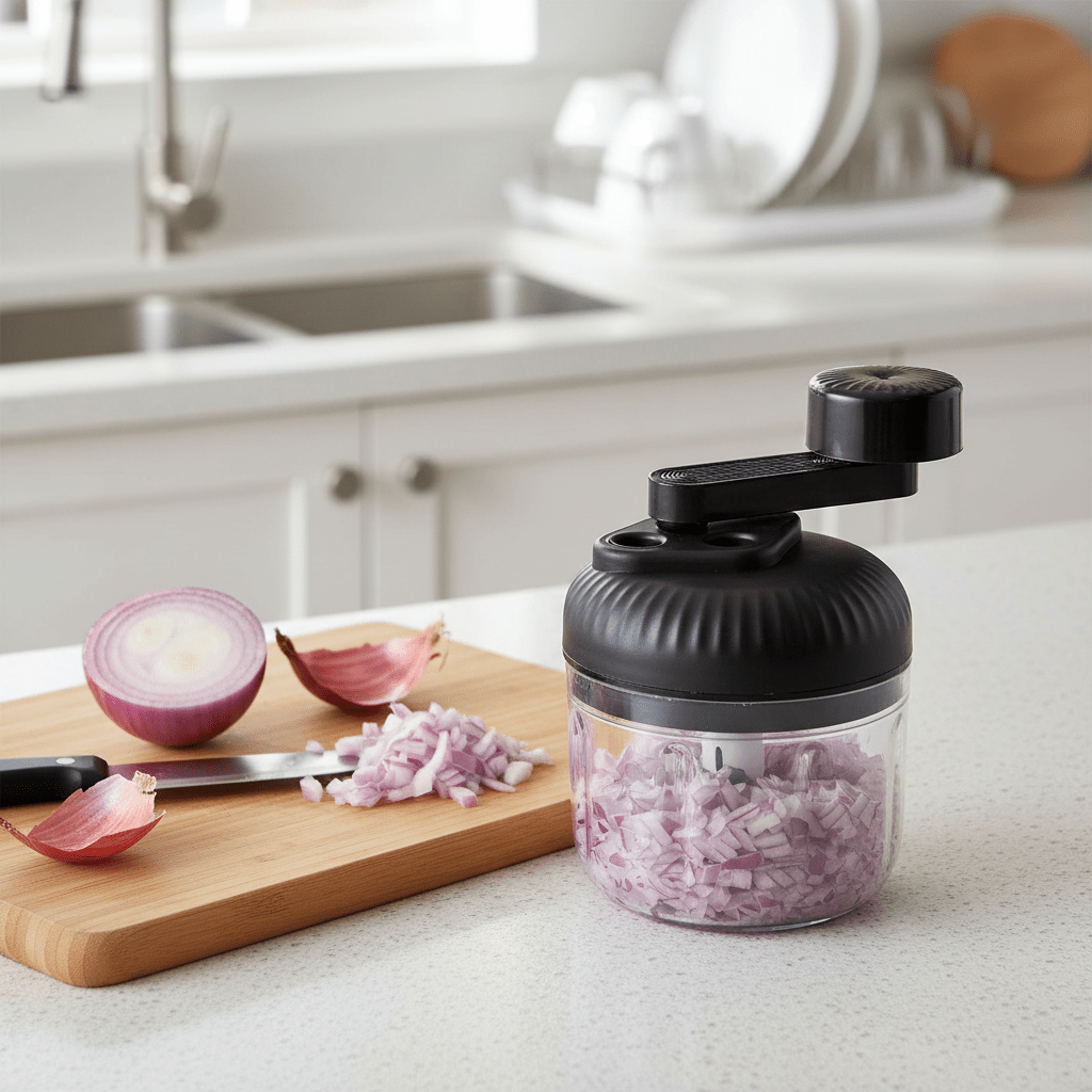 Processador Manual de Alimentos 3 Lâminas Inox comprar ChefRápido Manual original Vovó Lúcia