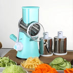 Ralador de Queijo 3 em 1 Giratório com Manivela Fatiador de Legumes e Cortador de Vegetais Multiuso Cozinha Prática, Rápida e Sem Esforço comprar Ralador01 original Vovó Lúcia