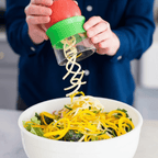 Ralador Espiral Que Transforma Seus Legumes em Segundos comprar GiroChef Fatiador Espiral Inox original Vovó Lúcia