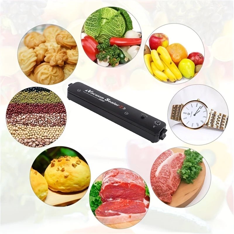 Seladora a Vácuo Bivolt Hermética Embaladora Doméstica de Alimentos Conserva até 5x mais | 110V–220V | Compacta e de Alta Potência comprar selador 01 original Vovó Lúcia