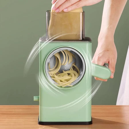 RalaMax - Turbo 3 em 1 Acabe com o esforço na cozinha! Rale e fatie queijo e legumes em segundos com total segurança