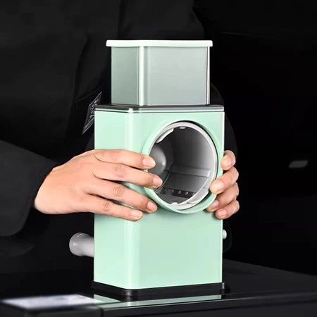 RalaMax - Turbo 3 em 1 Acabe com o esforço na cozinha! Rale e fatie queijo e legumes em segundos com total segurança