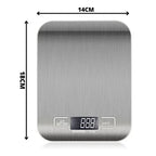Balança Digital de Cozinha Inox alta precisão com Visor digital de ate 10Kg