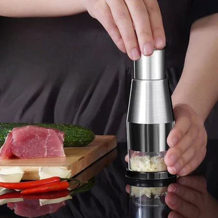 GarlicPro - Espremedor De Alho Manual Rápido, Sem Cheiro e Sem Bagunça