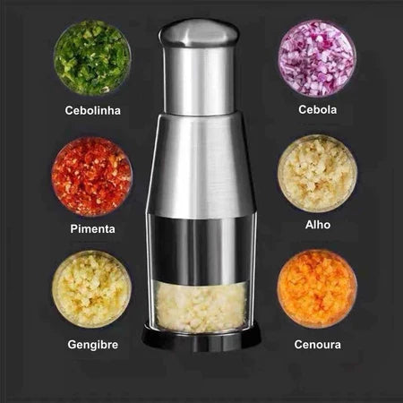 GarlicPro - Espremedor De Alho Manual Rápido, Sem Cheiro e Sem Bagunça