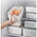 Kit 3 Potes Herméticos Empilháveis Tampa com Vedação Segura