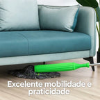 MopFlex -  Esfregão 2 em 1 Giratório Automático Com Desidratação Perfeito Para Limpeza Completa de Piso