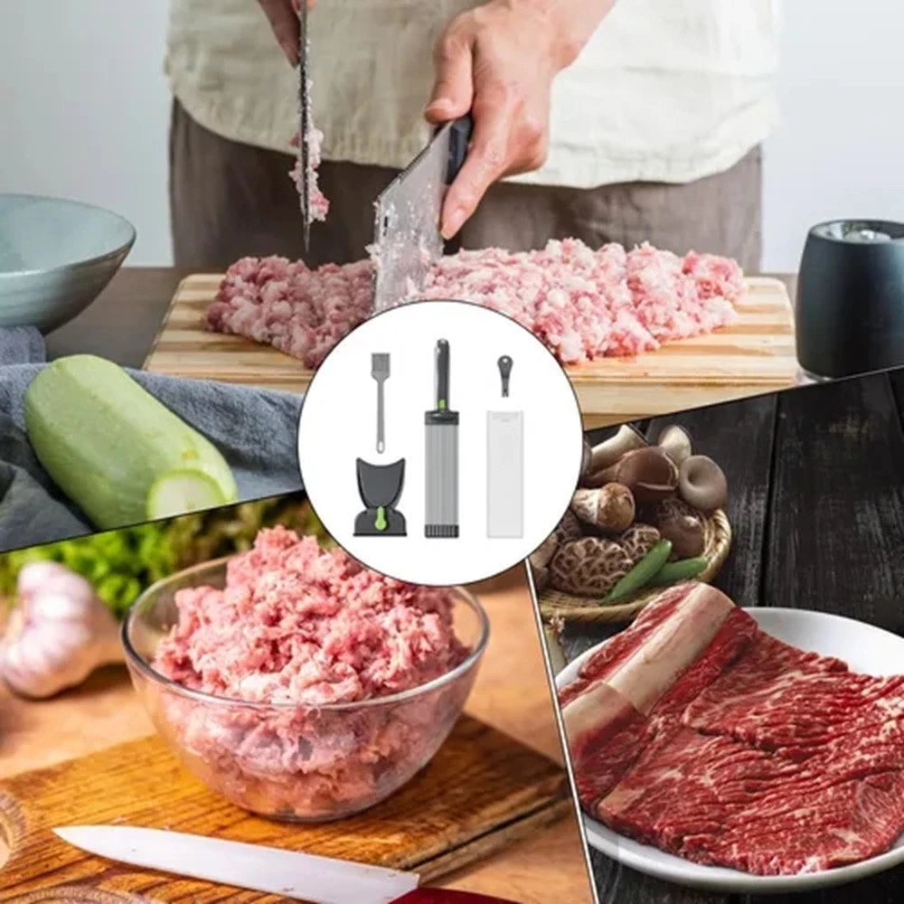 Fatiador Manual Multifuncional P/ Carnes Queijos e Vegetais em Aço Inox Ajustável