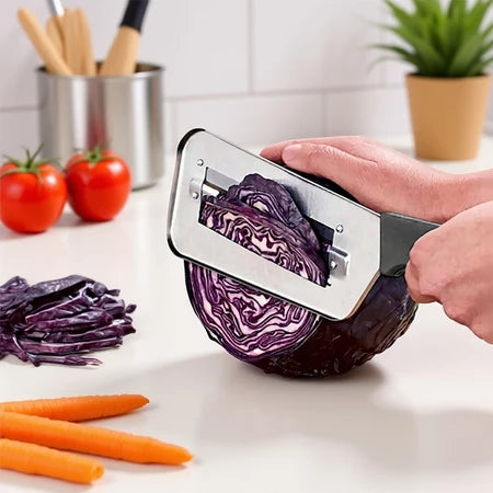DualCut – Cortador Fatiador Duplo de Vegetais e Legumes, Prático e Sem Esforço