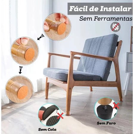 SilenceFeet – Capas Protetoras para Pés de Cadeira Anti Risco e Anti Ruído comprar SilenceFeet – Capas Protetoras para Pés de Cadeira Anti Risco e Anti Ruído original Vovó Lúcia