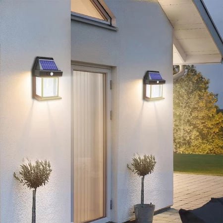 SolarLux – Arandela Solar Vintage com Sensor de Movimento | Ilumina Sem Fio e Sem Gastar Luz - Entrega Grátis - Vovó Lúcia