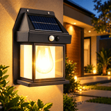 SolarLux – Arandela Solar Vintage com Sensor de Movimento | Ilumina Sem Fio e Sem Gastar Luz - Entrega Grátis