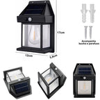 SolarLux – Arandela Solar Vintage com Sensor de Movimento | Ilumina Sem Fio e Sem Gastar Luz - Entrega Grátis - Vovó Lúcia