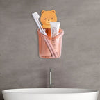 Suporte para Escova e Pasta de Dente em Acrílico – Organizador de Banheiro com Urso Adesivo comprar Suporte para Escova e Pasta de Dente em Acrílico – Organizador de Banheiro com Urso Adesivo original Vovó Lúcia